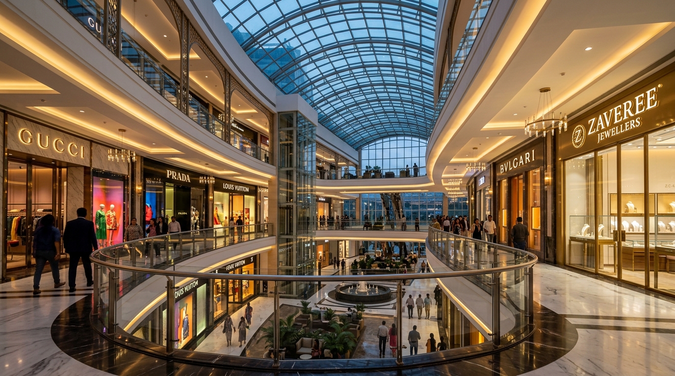 Luxury Commercial Retail Mall Atrium